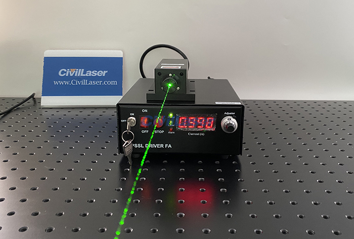 532nm narrow linewidth laser